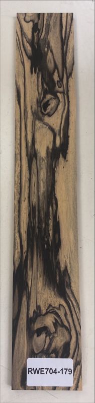 Fretboard Royal White Ebony 525x85x10mm, Unique Piece #179